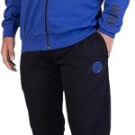 hermet Inter, Tuta da Casa da Uomo, Pigiama Homewear in Felpa Garzata, Felpa con Full Zip e Pantalone con Coulisse in Vita, con Logo dell'Inter, Nero, Taglia 2XL : Amazon.it: Sport e