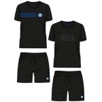 PIGIAMA CORTO GIROCOLLO INTER I001 UOMO PRODOTTO UFFICIALE