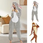 Acquista Pigiama intero a forma di animale per adulti e bambini, unisex, in flanella, per la notte, per Halloween, cosplay, per la casa. in Italia a partire da 23 | Joom