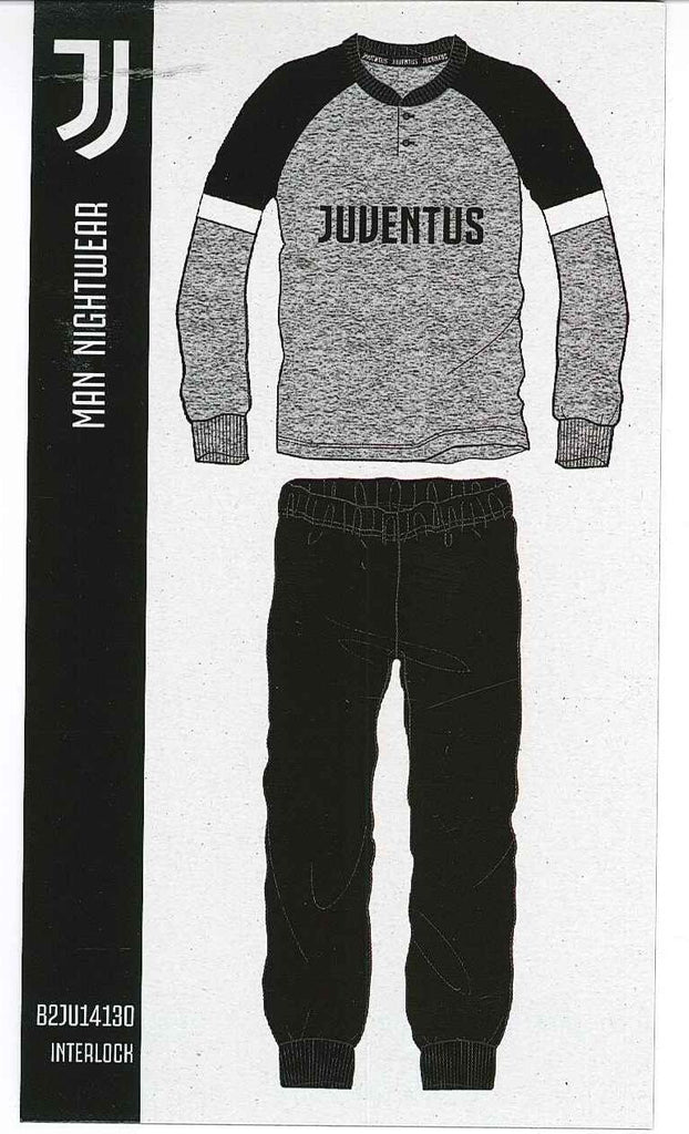 pigiama-juventus-310cpp-1.jpg PIGIAMA UOMO RAGAZZO SERAFINO TERMO COTONE POLSINI LOGO JUVENTUS ART.JU14130 - immagine 1