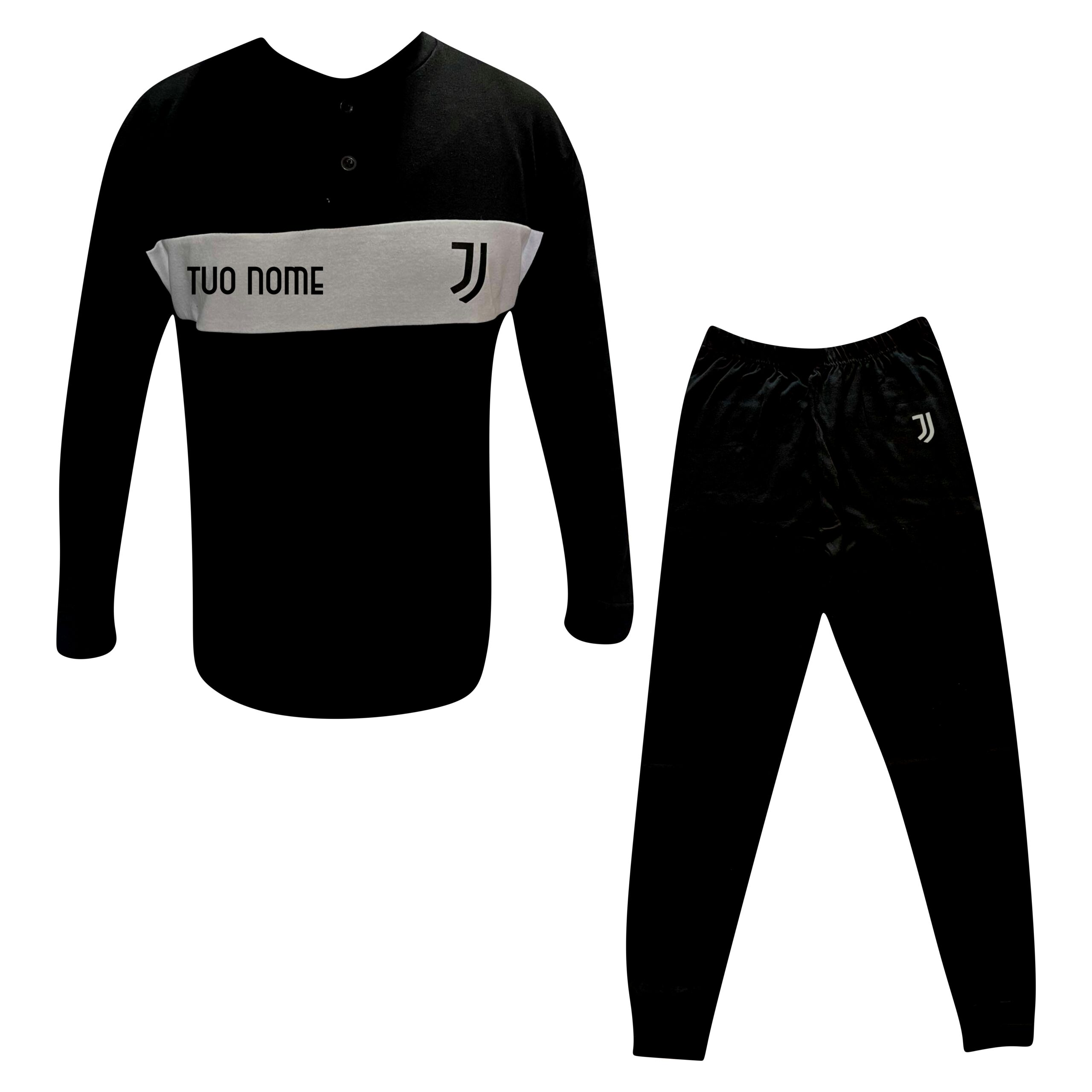 pigiama-juventus-634bjy-1.jpg Pigiama Nero Ufficiale Bambino F.C. Juventus - immagine 1