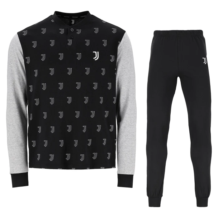 pigiama-juventus-821orn.webp JUVENTUS PIGIAMA NERO LUNGO SERAFINO - immagine 1