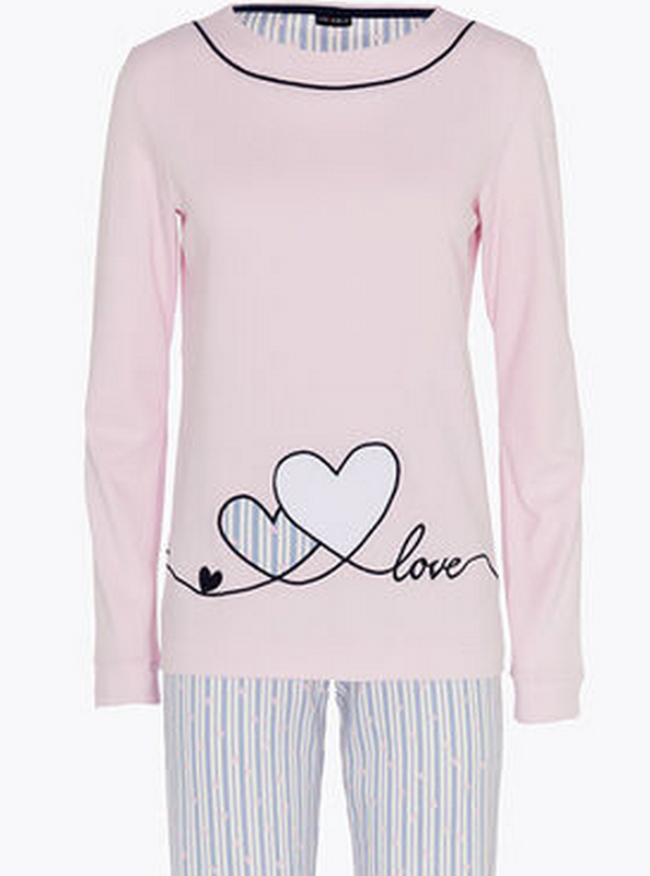 pigiama-lovable-523fnt.png Pigiama donna invernale Lovable LOCXU Rosa - immagine 1