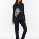 Pigiama donna LOVABLE in jersey con scritta sul davanti.