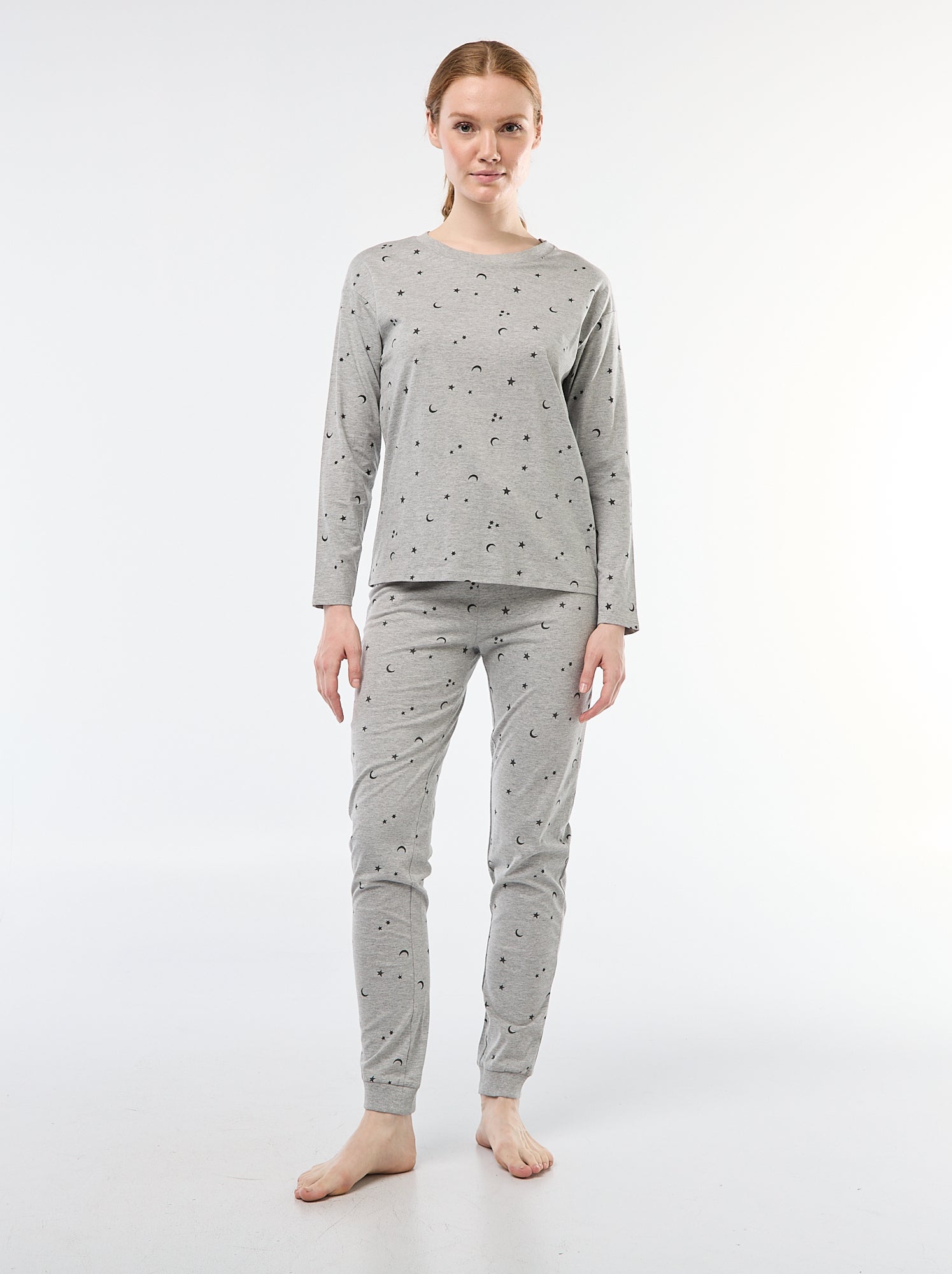 pigiama-lungo-donna-143sto-1.jpg Completo pigiama lungo in cotone 2 pezzi Grigio Donna 14.00€ Kiabi - immagine 1
