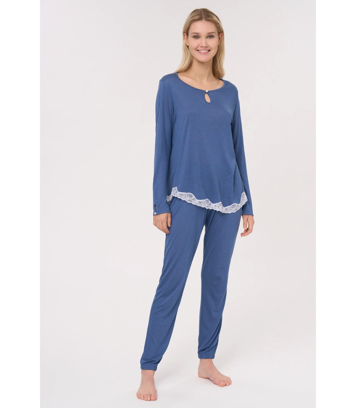 pigiama-lungo-donna-999noq-1.jpg RAGNO PIGIAMA LUNGO VISCOSA ART. DM73N1 - immagine 1