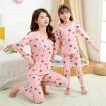 Abiti coordinati per mamma e figlia Pigiama Family Look Madre Figlia Figlio Homewear Pigiama di cotone Bambini Vestiti per mamma e me AliExpress ...