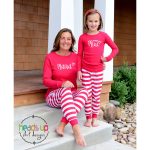 Pigiama mamma e mini / Pigiama natalizio coordinato mamma e me / Pigiama per le feste mamma e bambino / Pigiama per le feste per bambini / Outfit natalizio per la famiglia Etsy Italia