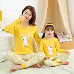 Abiti coordinati per mamma e figlia Pigiama Family Look Madre Figlia Figlio Homewear Pigiama di cotone Bambini Vestiti per mamma e me AliExpress ...