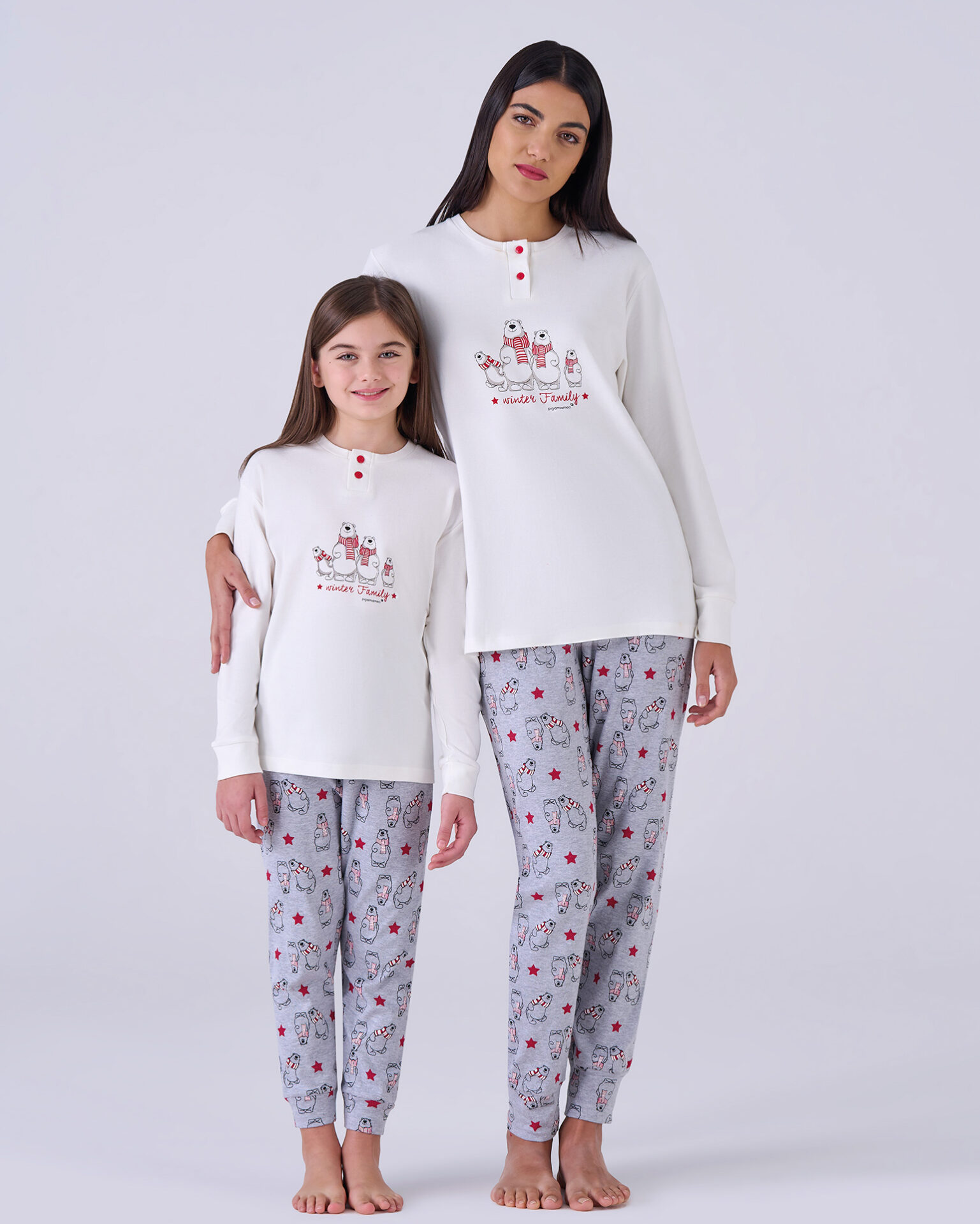 pigiama-mamma-e-figlia-634klq-1.jpg Pigiama donna caldo cotone winter family – pigiamiamoci - immagine 1