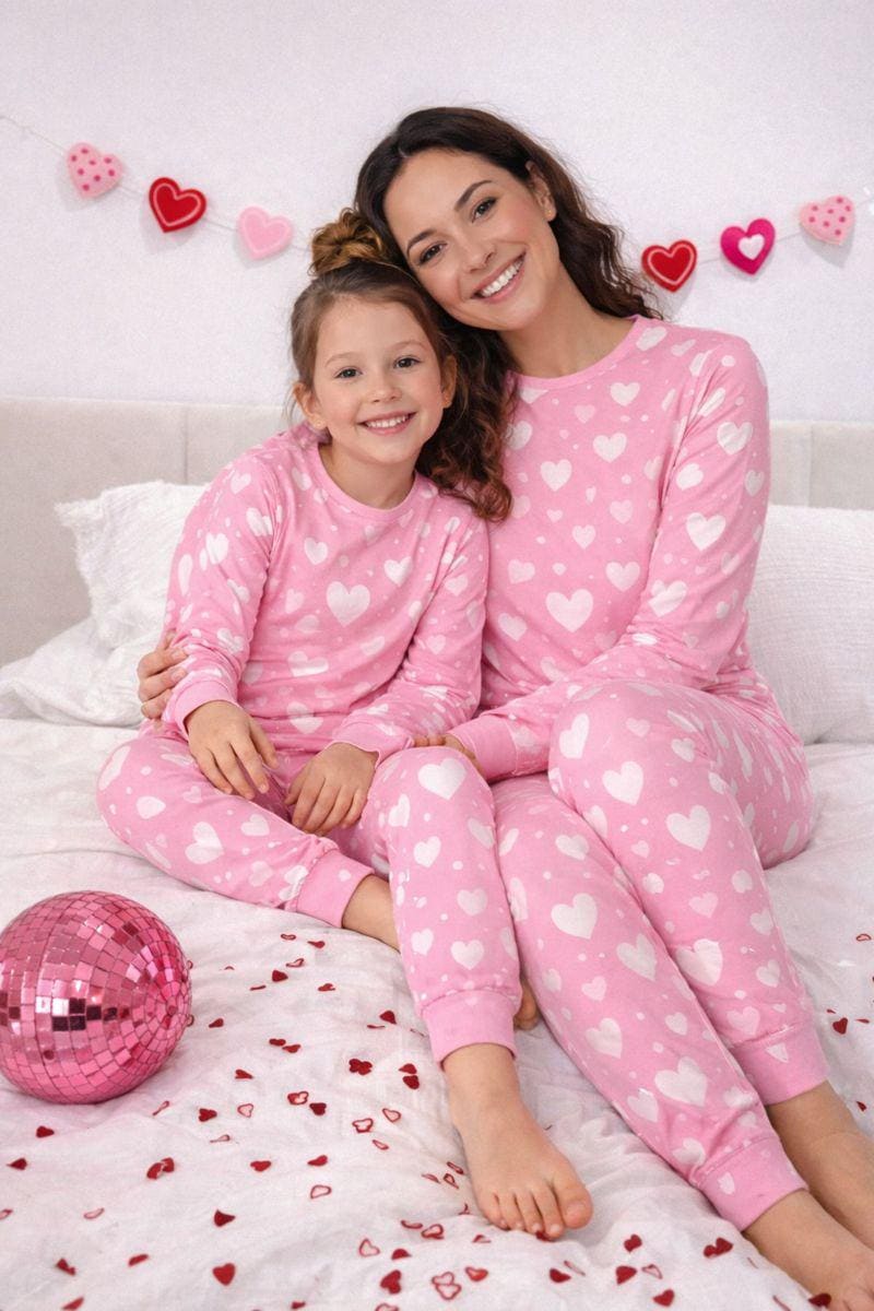 pigiama-mamma-e-figlia-718sta-1.jpg Mom and daughter matching pajamas Etsy Italia - immagine 1