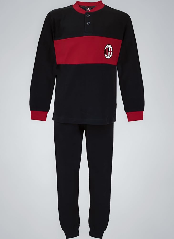 pigiama-milan-673cmg-1.jpg hermet Milan Boys Official Men's Pyjamas Homewear Interlock Cotton Tracksuit 1015 1010, L : Amazon.it: Fashion - immagine 1