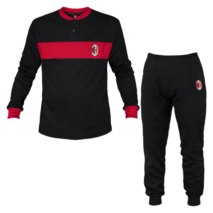 pigiama-milan-968vvs-1.jpg PIGIAMA MILAN 1010 CALDO COTONE RAGAZZO PRODOTTO UFFICIALE - immagine 1