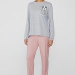 Pigiama Natalizio Natale Tezenis Tezenis Pigiami Estivi 2022 Tezenis Pigiama Grau Grigio Melange Chiaro Stampa Cane/grigio Zalando
