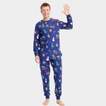 Pigiama Natalizio Unisex Adulti con Giocattoli di Natale Cotone Biolog – Maglioni Natalizi