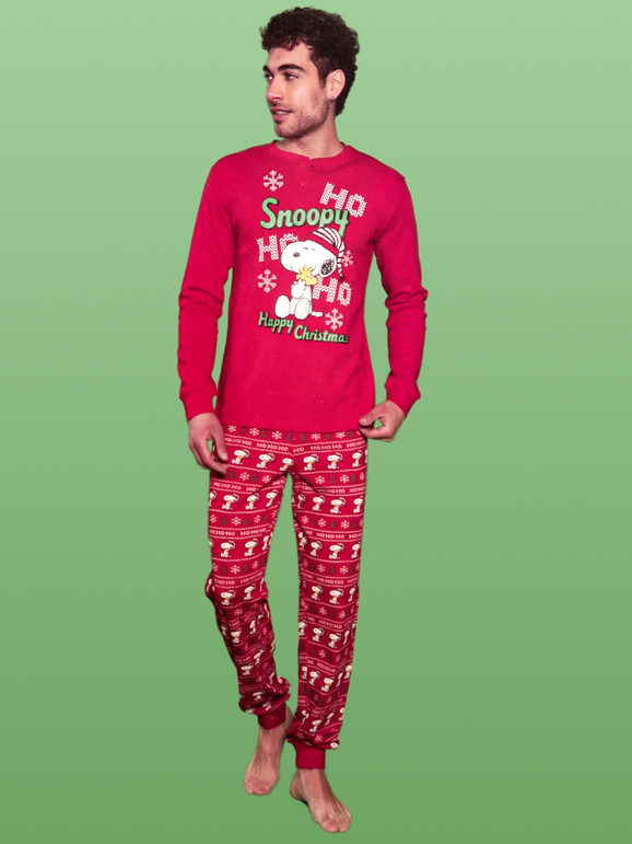 pigiama-natalizio-uomo-807qvu-1.jpg Snoopy Pigiama Natalizio Da Uomo In Cotone Interlock Rosso Taglia Xl Stileo.it - immagine 1
