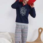 PIGIAMA NATALIZIO 141394 CALDO COTONE DA UOMO NAVIGARE a 32€ | Baronio