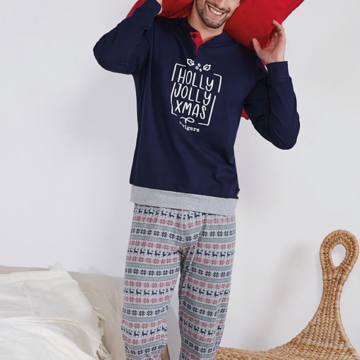 pigiama-natalizio-uomo-875ixy-1.jpg PIGIAMA NATALIZIO 141394 CALDO COTONE DA UOMO NAVIGARE a 32€ | Baronio - immagine 1