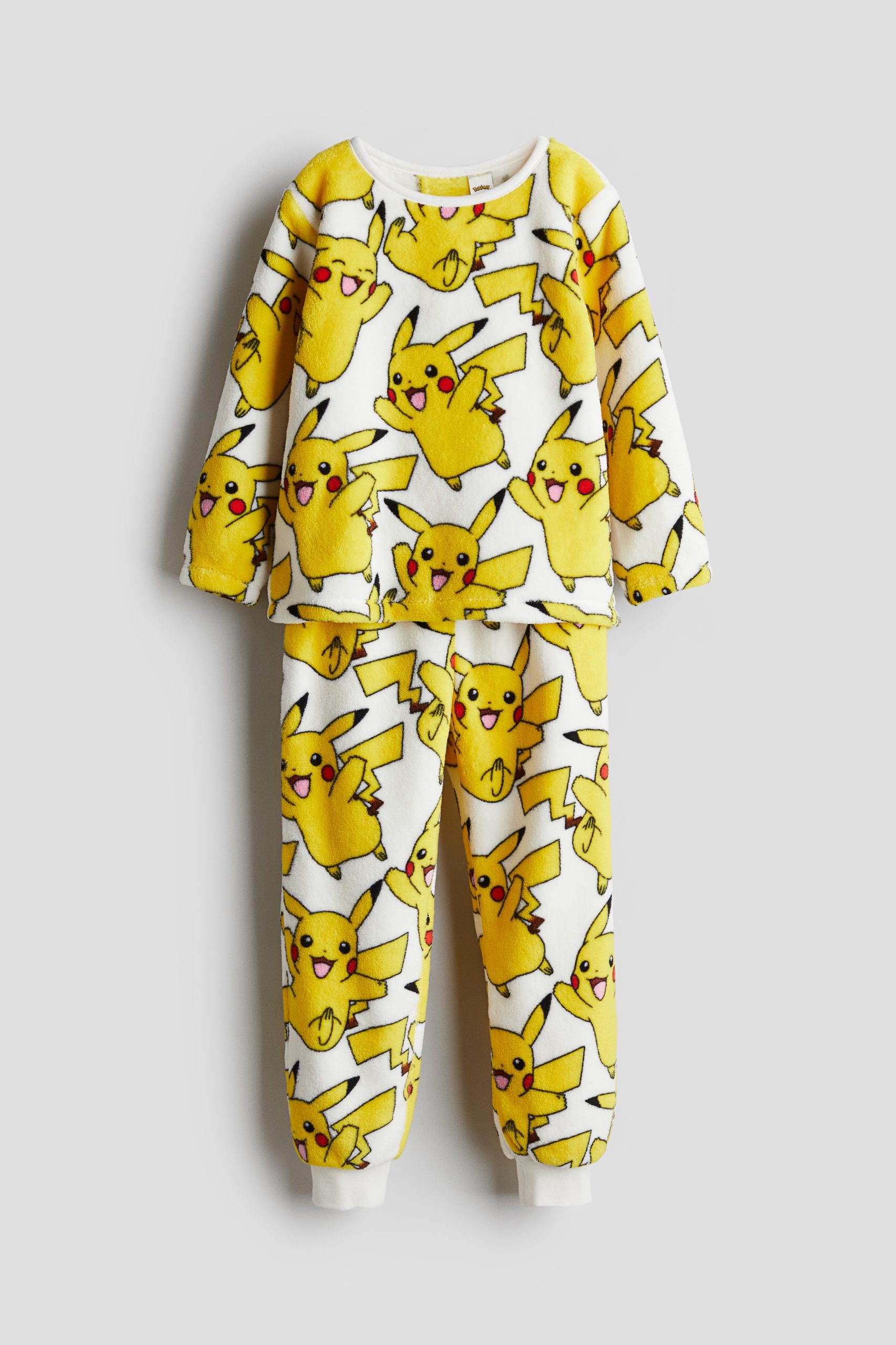 pigiama-pokemon-155hjc-1.jpg Pigiama in velour Bianco/Pokémon BAMBINO | H&M CH - immagine 1