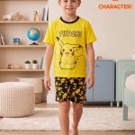 Pigiama Pokémon Pikachu Per Ragazzo – Set Manica Corta Estivo, Morbido E Traspirante, Con Stampe Alta Tensione