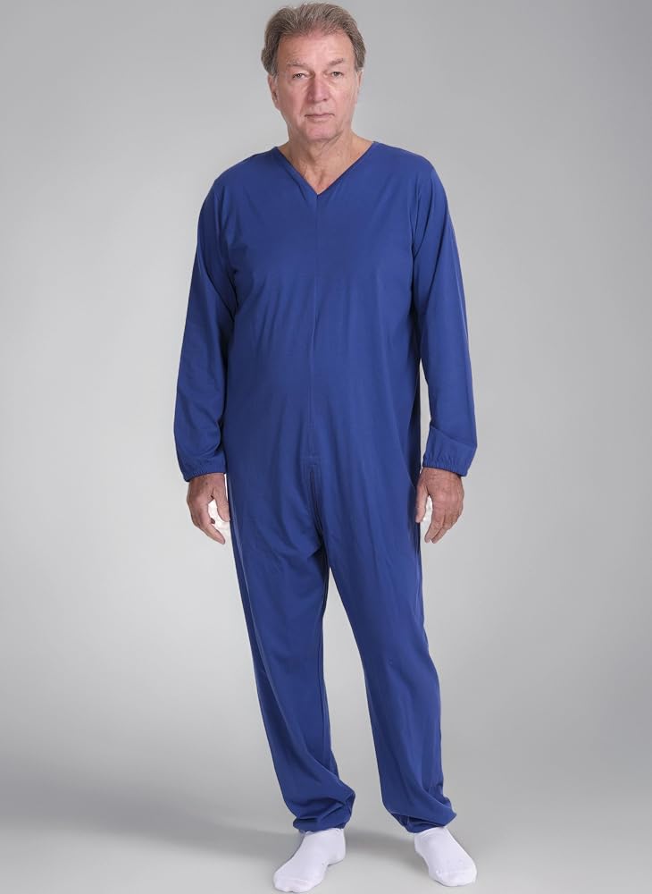 pigiama-sanitario-774htf-1.jpg FERRUCCI COMFORT Pigiama Sanitario per degenti con Cerniera a Manica Lunga 100% Cotone Made in Italy (L) : Amazon.it: Moda - immagine 1