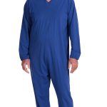 Pigiama Sanitario con Zip Continua 100% cotone | Made in Italy, Unisex per Anziani, Alzheimer | Ferrucci Comfort 9078 ML PL