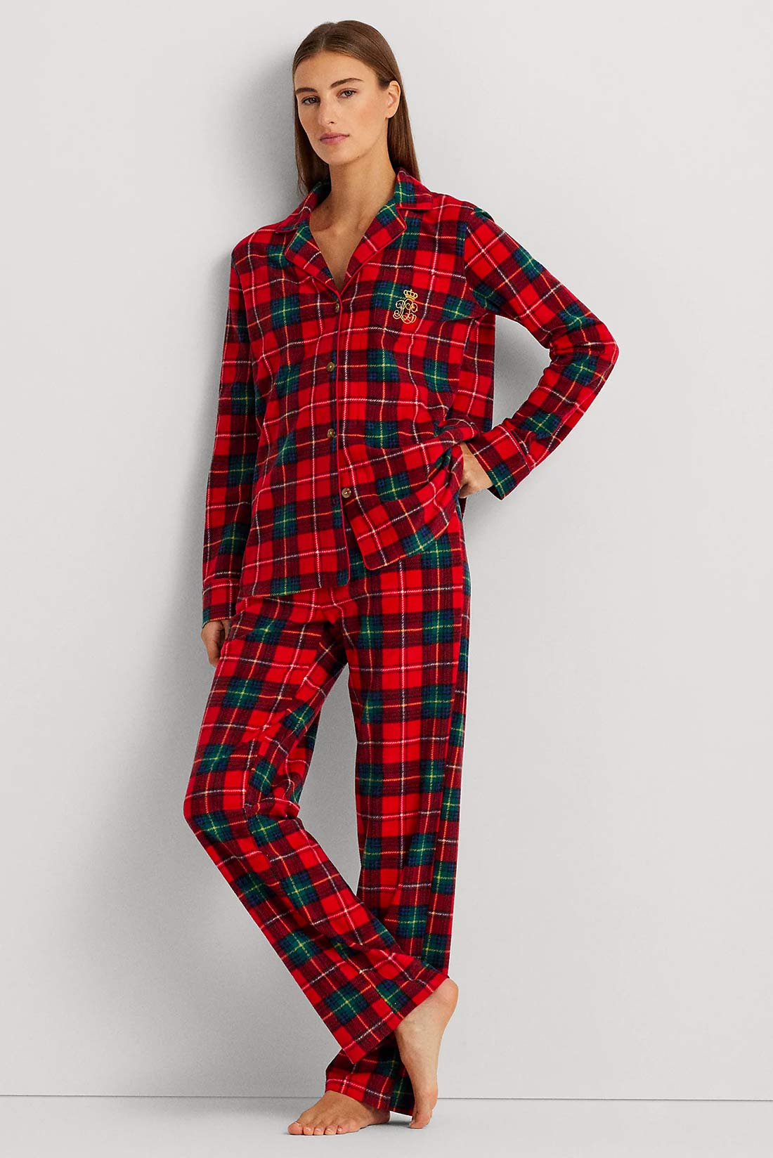 pigiama-scozzese-078iqr-1.jpg Pigiama scozzese in pile Ralph Lauren | INTIMO ABBIATI - immagine 1