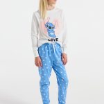 Pigiama Lilo e Stitch blu per bambina Blu