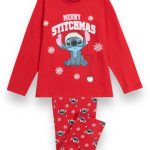 Pigiama Bambina Natalizio Disney Stitch in caldo cotone Art. 62684