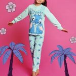 PIGIAMA LUNGO FRESCO COTONE STITCH 1819 BAMBINA SABOR
