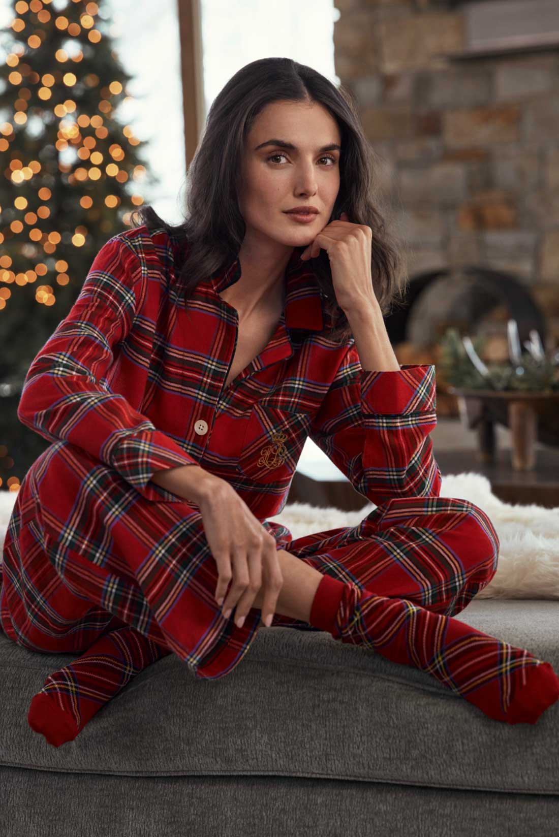pigiama-tartan-donna-639cfp-1.jpg Pigiama scozzese rosso Ralph Lauren | INTIMO ABBIATI - immagine 1