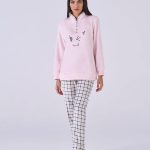 Pigiama donna flannel fleece check – pigiamiamoci