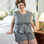 Pigiama in tartan di puro cotone. TAGLIA GROSSA. Su ordinazione. Pigiami, lingerie, indumenti da notte, abbigliamento da casa. stile romantico, taglie: Xs XXXL Etsy Italia