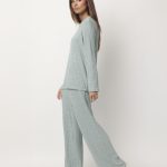 Pigiama tuta Donna invernale in caldo cotone Admas 63629 acqua