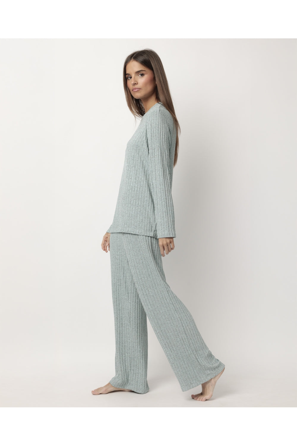 pigiama-tuta-donna-213mej-1.jpg Pigiama tuta Donna invernale in caldo cotone Admas 63629 acqua - immagine 1