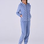 Tuta donna coral fleece Stelline – pigiamiamoci