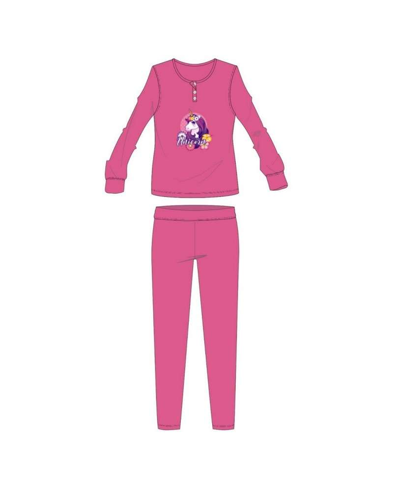 pigiama-unicorno-070ony-1.jpg Pigiama Unicorno Bambina in Cotone Caldo Manica Lunga | Trendyntimo - immagine 1