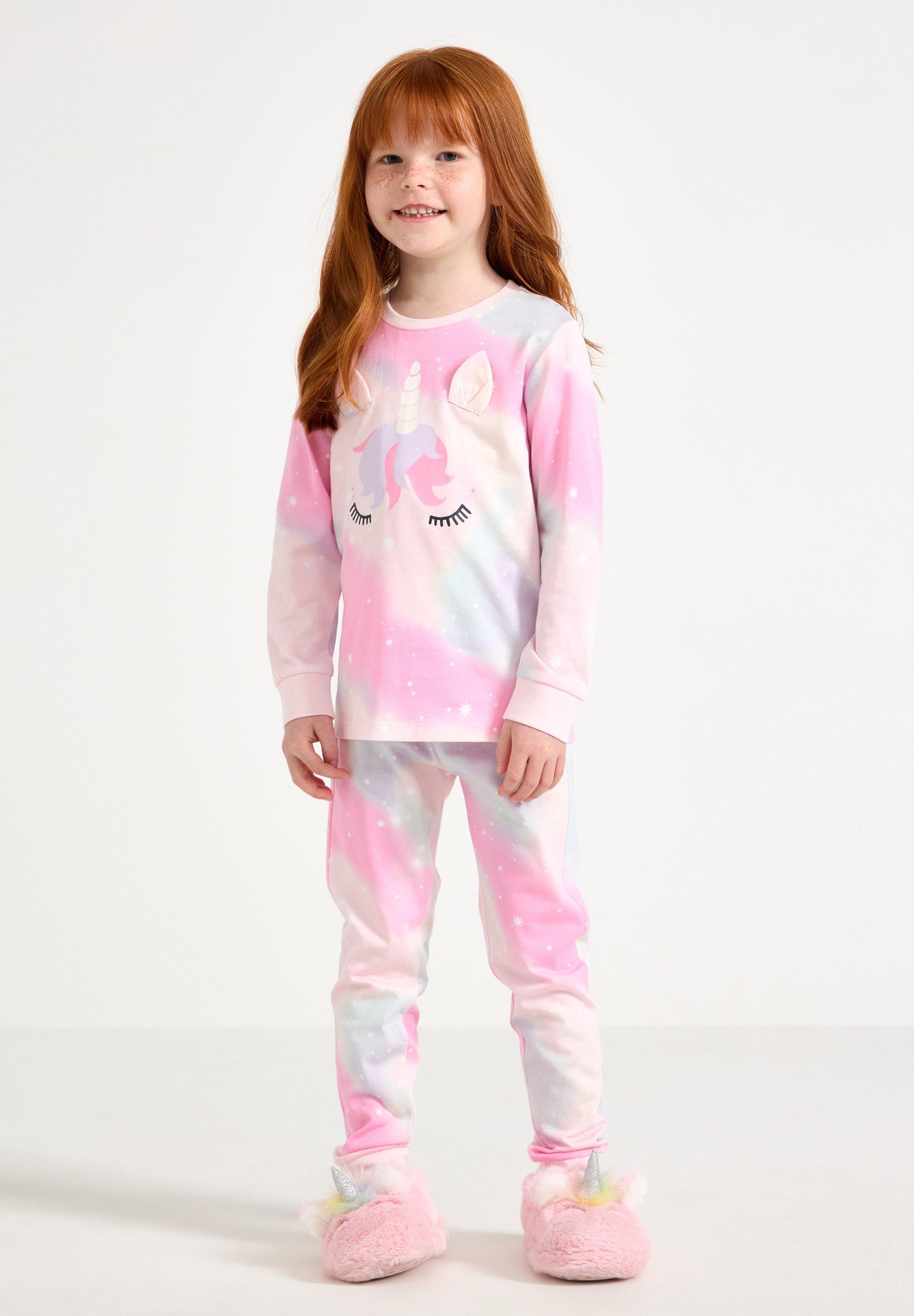 pigiama-unicorno-759nqg-1.jpg Lindex RAINBOW UNICORN 3D SET Pigiama light pink/rosa Zalando.it - immagine 1