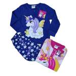Pigiama Unicorno lungo bambina 100% cotone estivo leggero UNI0276