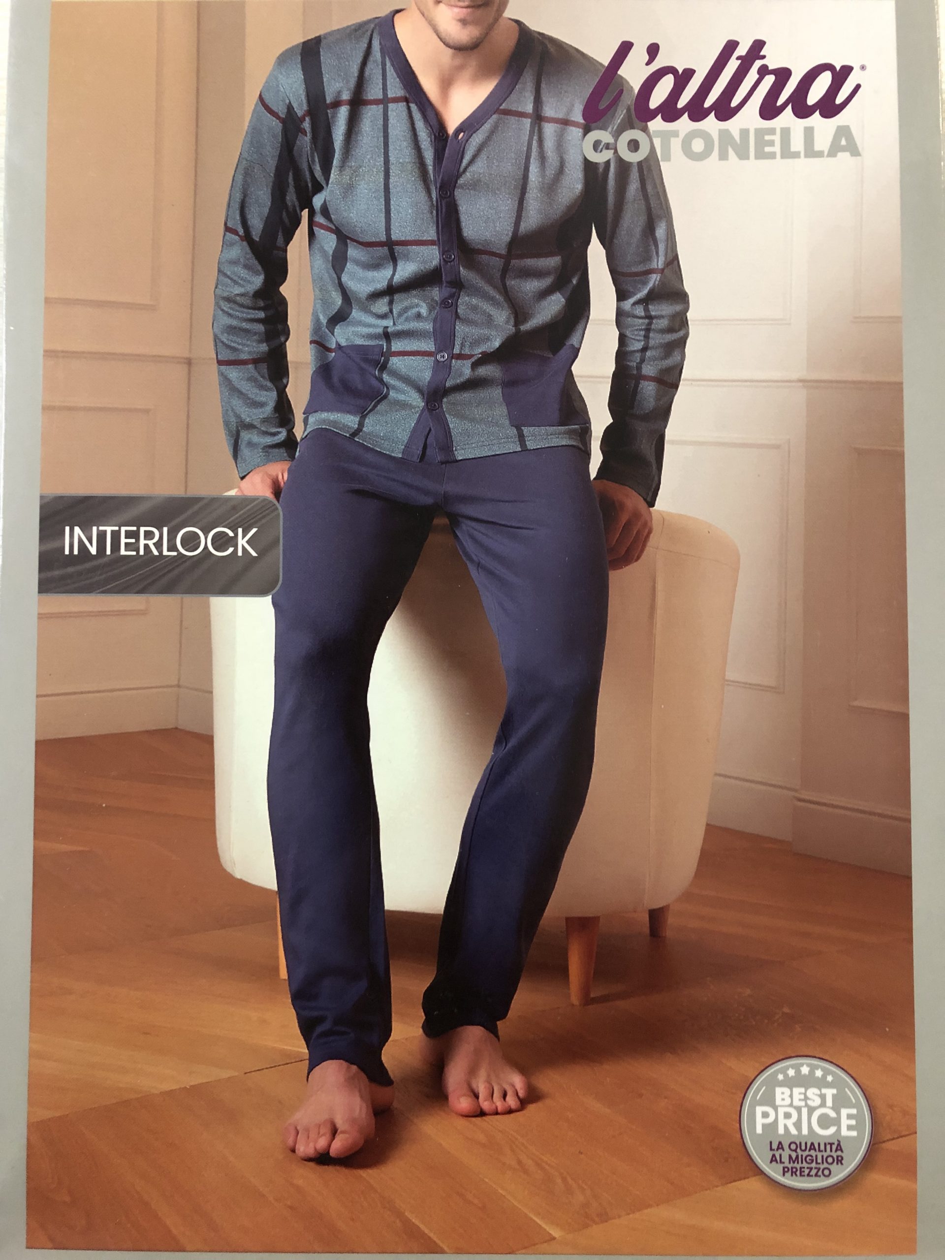 pigiama-uomo-aperto-davanti-418hue-1.jpg Cotonella Pigiama Uomo Aperto Davanti Art. DU4990 Merceria & Intimo - immagine 1