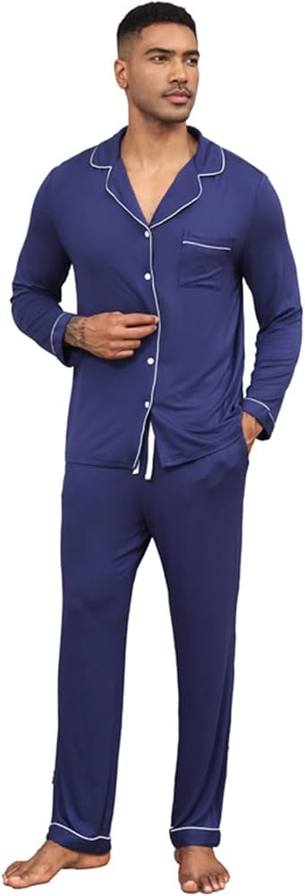 pigiama-uomo-aperto-davanti-885zfi-1.jpg Pigiama Uomo Aperto Davanti Estivo, Pigiama Uomo Elegante Estivo Leggero Abbigliamento Da Notte Set Pigiami Due Pezzi Classic Camicia Colletto Risvolto Con Tasche E Pantaloni Da Casa Tinta Unita : Amazon.it: Sport - immagine 1