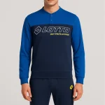 100% COTONE Pigiama Uomo Lotto Estivo con Stampa Frontale Sportiva