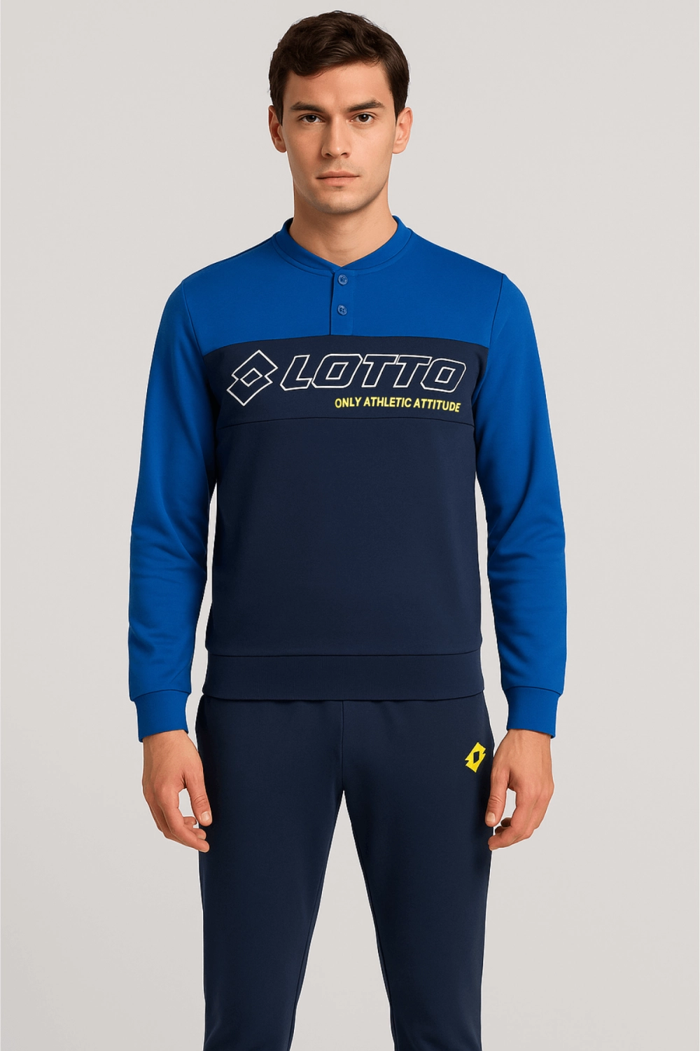 pigiama-uomo-cotone-leggero-169eeb.webp 100% COTONE Pigiama Uomo Lotto Estivo con Stampa Frontale Sportiva - immagine 1