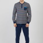 Pigiama Uomo 100% Cotone Leggero LOVABLE 9L0D6IX S / Blu