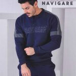 PIGIAMA UOMO NAVIGARE FELPATO SERAFINO LOGO POLSINI ART. 141926 – Abba MODA