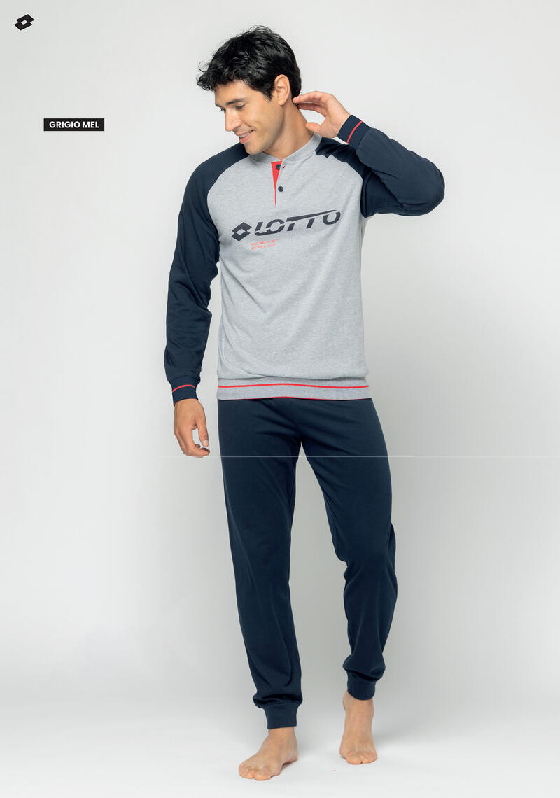 pigiama-uomo-felpato-934zdx-1.jpg Pigiama uomo LOTTO art. LP1172 a maniche lunghe in 100% puro cotone - immagine 1
