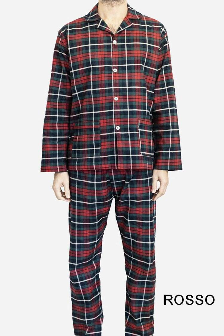 pigiama-uomo-flanella-099efm-1.jpg Pigiama uomo aperto in flanella leggera Olimpia 713 Olimpia - immagine 1