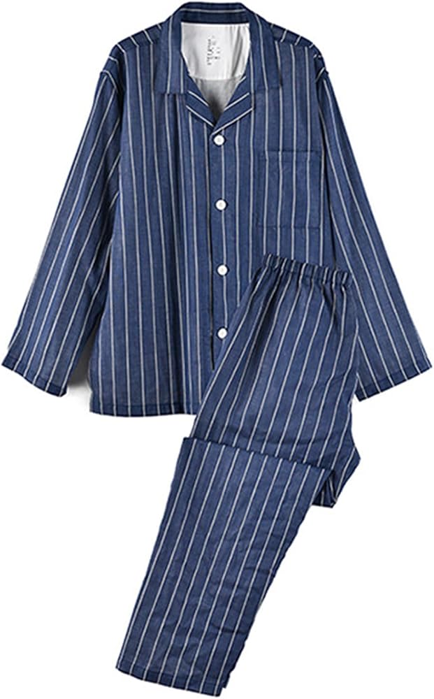pigiama-uomo-invernale-saldi-415ihs-1.jpg Pigiama Uomo Invernale 2024 Nuovo Offerte Pigiama Uomo Caldo Cotone Abbigliamento da Casa Uomo Pigiami Set Pigiama Primaverile e Autunnale Semplice e alla Moda Pigiama Stampati a Righe + Pantaloni : Amazon.it: Moda - immagine 1