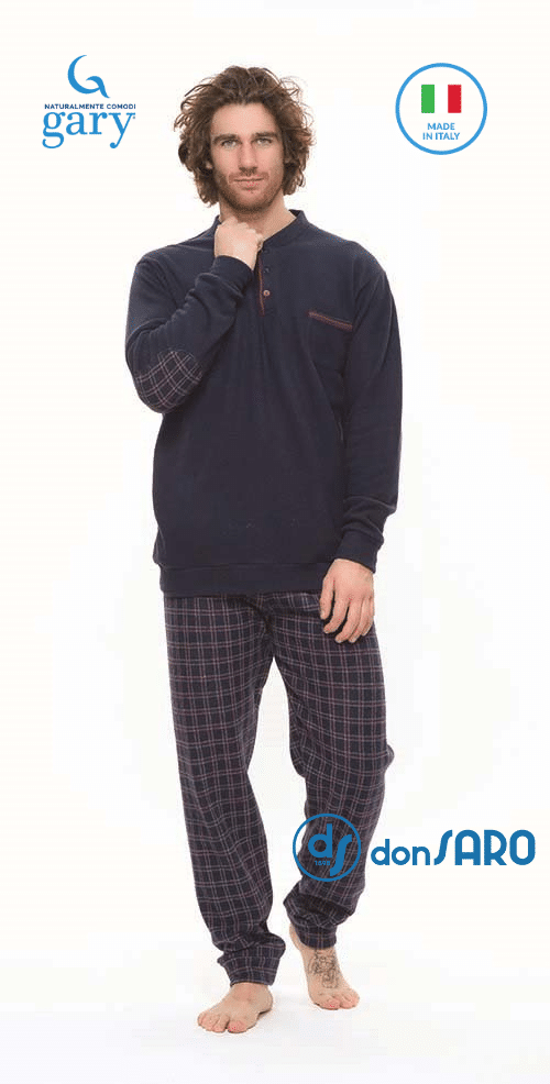 pigiama-uomo-invernale-saldi-453lxb.png Pigiama uomo invernale punto milano, Gary S60081 Don Saro dal 1898 - immagine 1