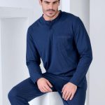 Navigare Pigiama uomo in cotone caldo 14258 – LABU